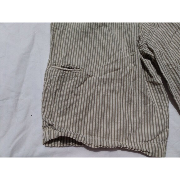 Alpine Design Men  Shorts Size 30 Cotton 5 Pockets Green Pin Striped - Picture 6 of 6